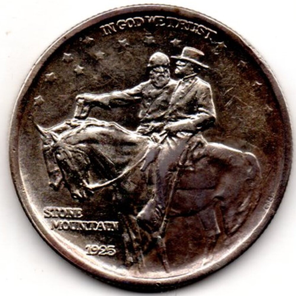 1925 Stone Mountain Commemorative Half Dollar AU